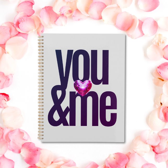Wedding planner de Parties scintillant personnalis (Personalized You & Me Glitter Wedding Planner)