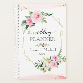 Wedding planner floral moderne rose & or