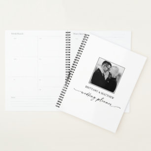 Wedding planner photo Calligraphy Ink noir blanc