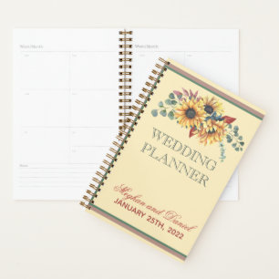 Wedding planner Russe des plantes de tournesol