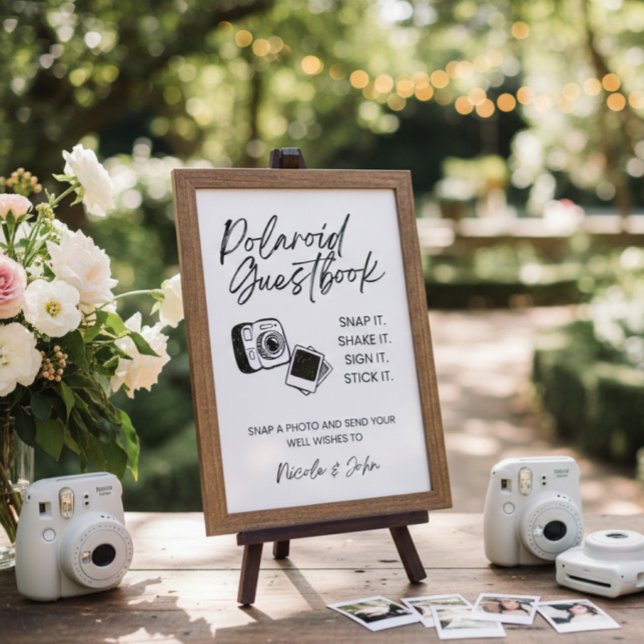 Wedding Polaroid Photo Guest Book Poster (Von Creator hochgeladen)