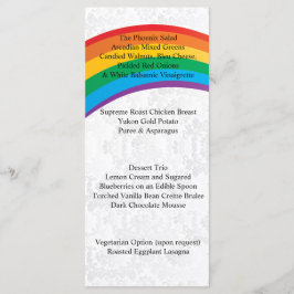 Wedding Rainbow Gay Menükarte