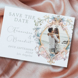Wedding Regency Monogram Elegant Save the Date