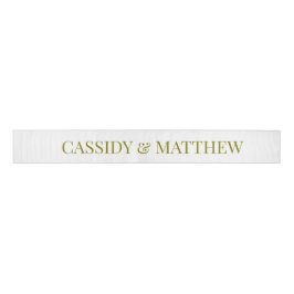 Wedding Ribbon with custom bride and groom names Ripsband