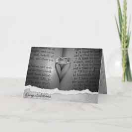 Wedding Ring Heart Shadow Karte