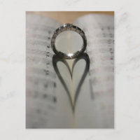 Wedding Ring Heart Shadow