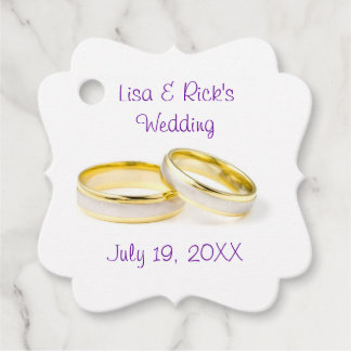 Wedding Rings Classic Gevor Tags Geschenkanhänger