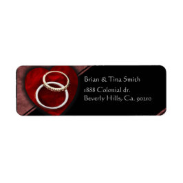 Wedding Rings Heart Set