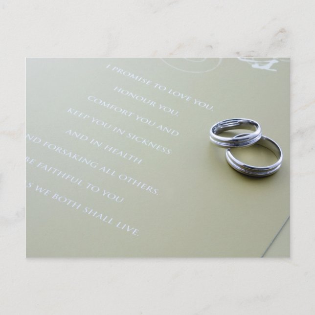 Wedding Rings Postkarte (Vorderseite)