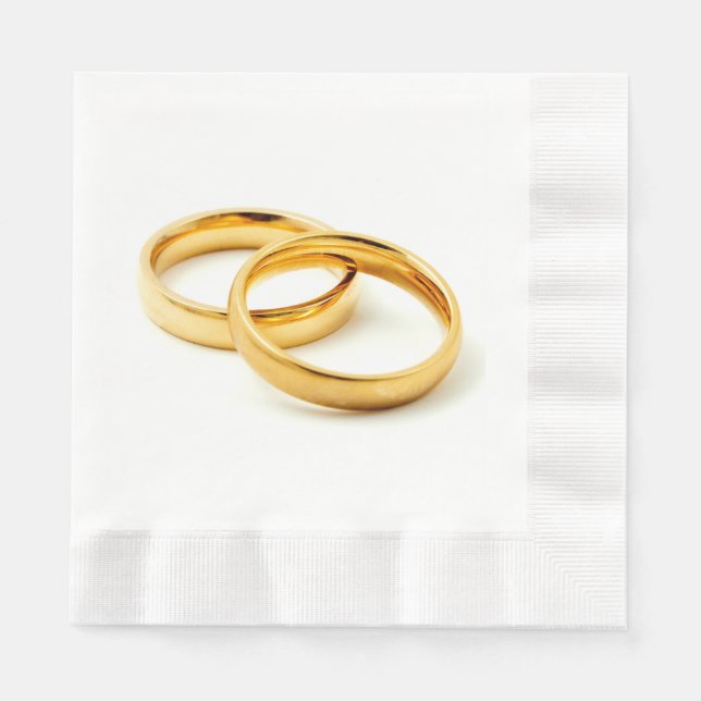 Wedding rings serviette (Vorderseite)