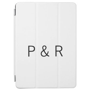 Wedding romantic partner add couple initial letter iPad air hülle