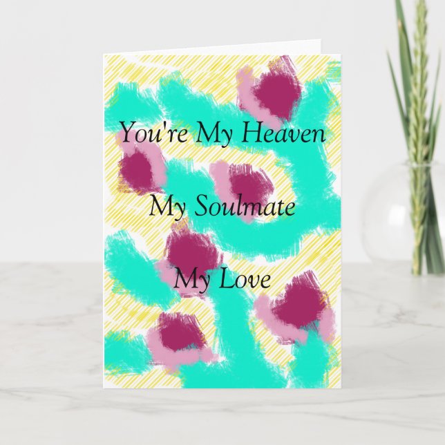 Wedding romantische Karte (Vorderseite)