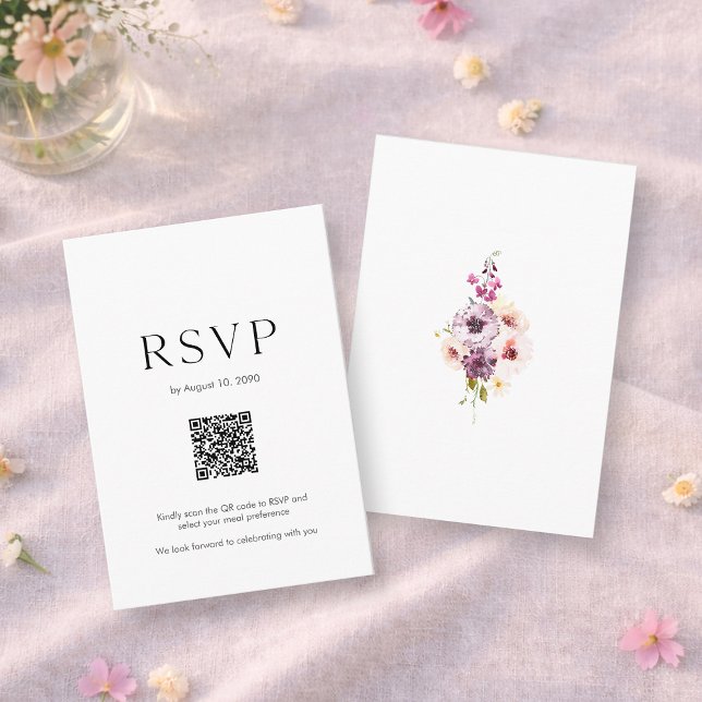 Wedding RSVP Card with QR Code | Elegant Floral Karte (Von Creator hochgeladen)