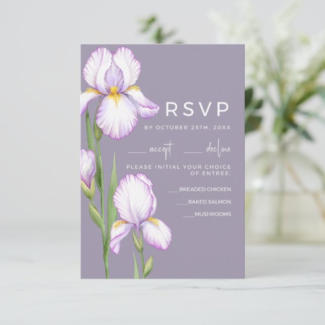 Wedding RSVP Cards (Debout devant)