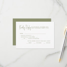 Wedding RSVP Cards. Karte