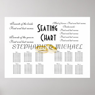 Wedding Seating Chart Poster