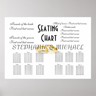 Wedding Seating Chart Poster