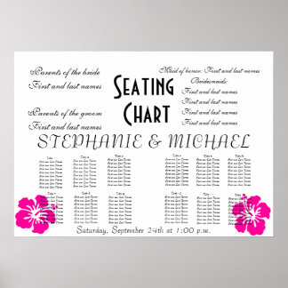 Wedding Seating Chart Poster
