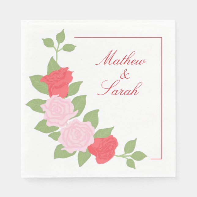 Wedding Serviette (Vorderseite)