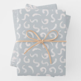 Wedding Shine abstraktes Muster Geschenkpapier Set