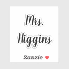 Wedding Shoes Decal Name Datum Skript Bridal Black Aufkleber
