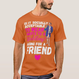 Wedding Shorts Wearing Anzug Bride T-Shirt