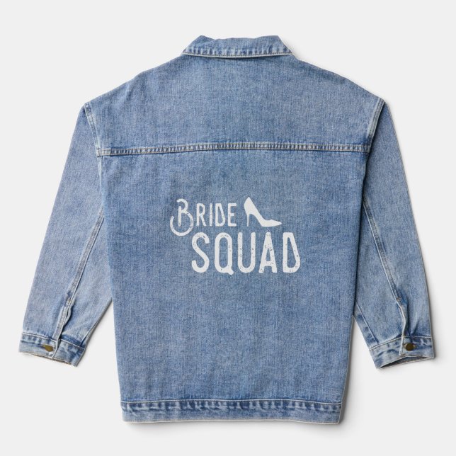 Wedding shower De Bride Squad Pour Bridesmaid (Verso)