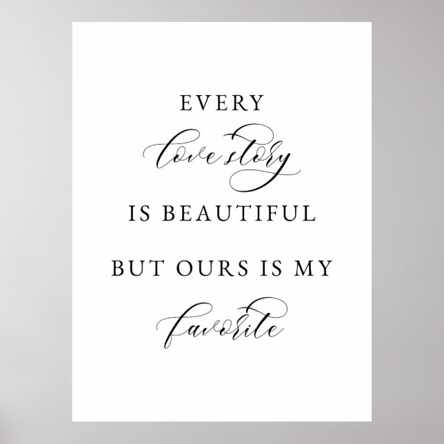 Wedding Sign Poster (Vorne)