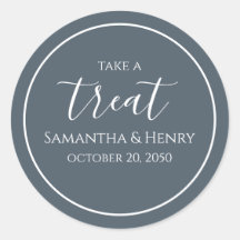 Wedding Simple Calligraphy Script Gray