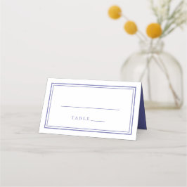 Wedding Simple Minimalistisch Trendy Periwinkle Bl Platzkarte