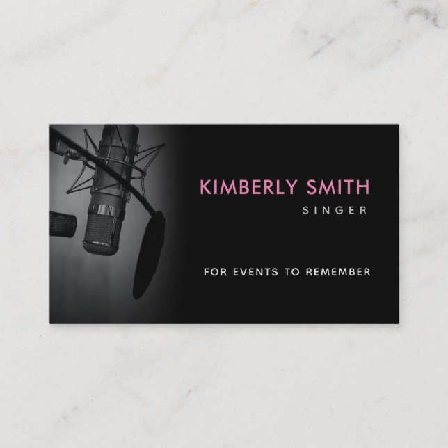 Wedding Singer Slogans Business Cards Visitenkarte (Vorderseite)