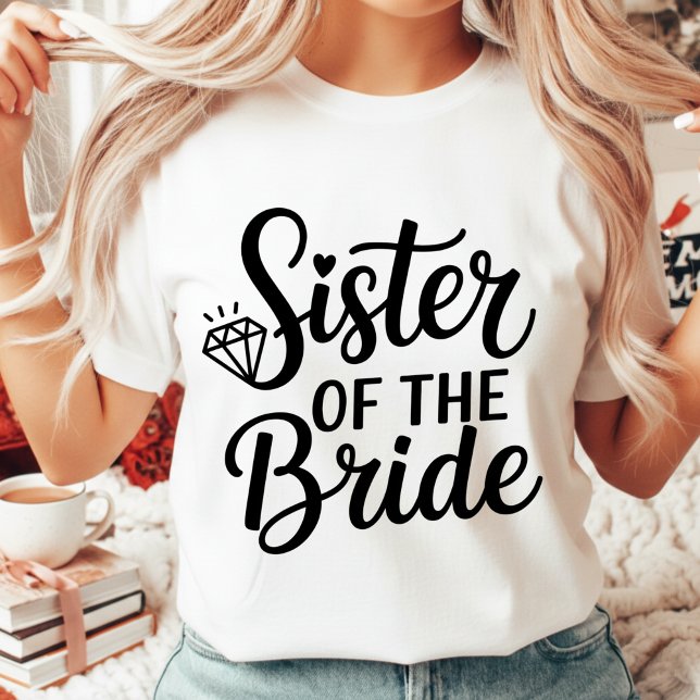 Wedding Sister of the Bride Squad Bachelorette Tri-Blend Shirt (Von Creator hochgeladen)