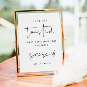 Wedding S'more Station-Zeichen Poster