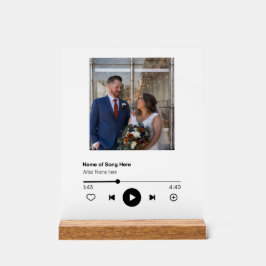 Wedding Song and Photo Acrylic Sign Acrylschild