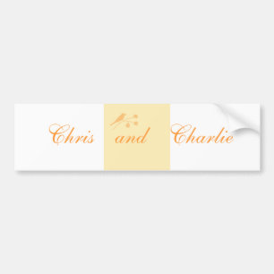 Wedding stationäre und zivile Zeremonie fertigen Autoaufkleber