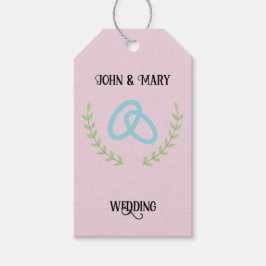 Wedding Tag announcement Geschenkanhänger