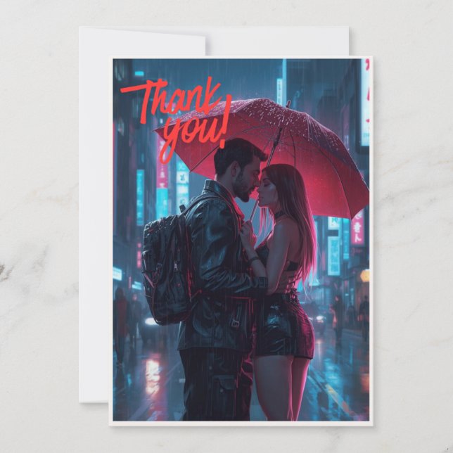 Wedding  thank you card ... dankeskarte (Vorderseite)