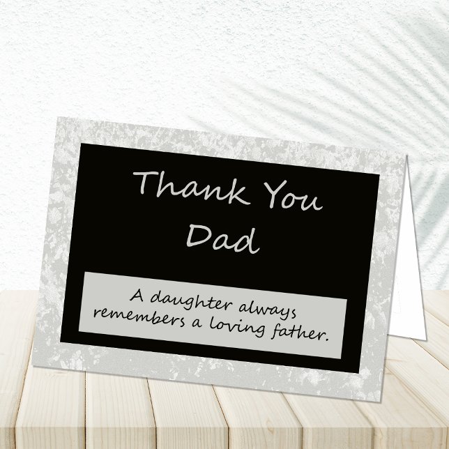 Wedding Thank You Card to Parent Dad Dankeskarte (Von Creator hochgeladen)