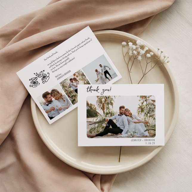 Wedding thank you whimsical dankeskarte (Von Creator hochgeladen)