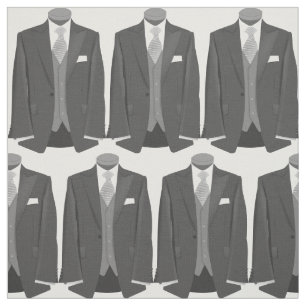Wedding Themed Tuxedo Fabric Stoff