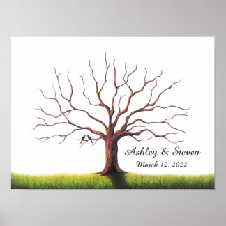 Wedding Thumbprint Tree Gästebuch