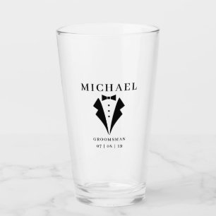 Wedding TRAUZEUGE Personalisiert Tuxedo Pint Glas