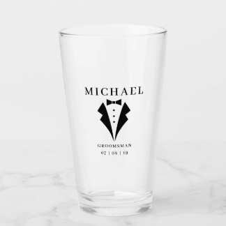 Wedding TRAUZEUGE Personalisiert Tuxedo Pint Glas