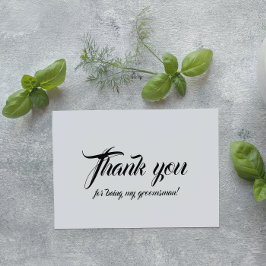 Wedding Trauzeuge Vielen Dank Folienkarte