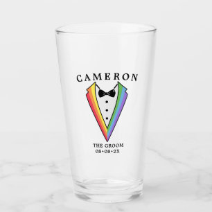 Wedding Tuxedo Gay LGBTQ+ der Groom Glas