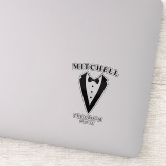 Wedding Tuxedo Personalized The Groom Aufkleber