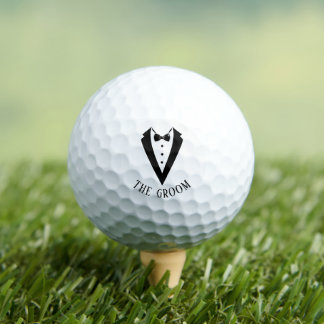 Wedding Tuxedo Personalized The Groom Golfball