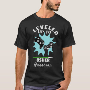 Wedding Usher Leveled Up Gamer Funny T - Shirt