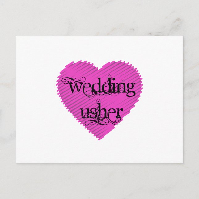 Wedding Usher Postkarte (Vorderseite)