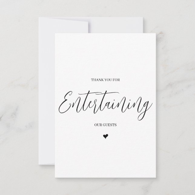 Wedding Vendor Vielen Dank Card - DJ/Band Dankeskarte (Vorderseite)